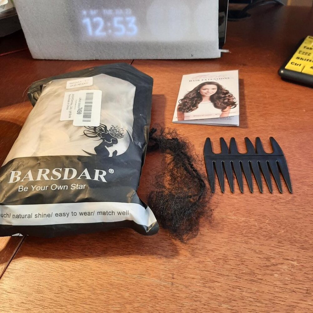 NEW IN BAG ! Barsdar Hair Extention Curly Set  Blonde